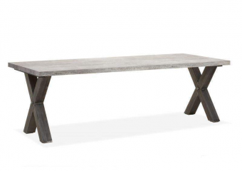 Eettafel met zwarte x poten